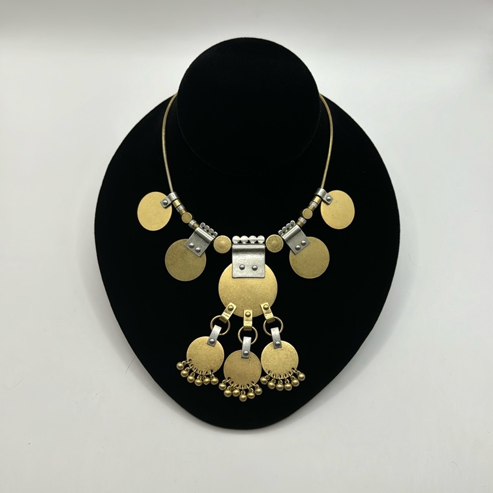 MADEWELL Mixed Metals Statement Necklace - Picture 1 of 12